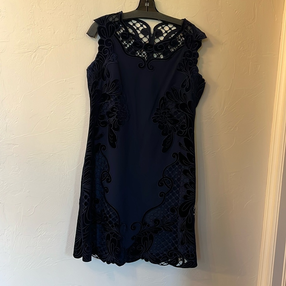 Navy Kobe Halperin dress, size large